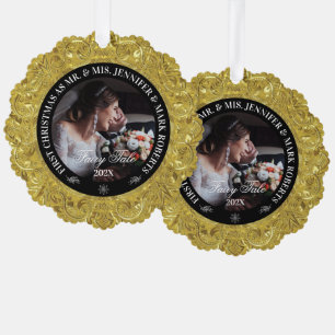 Carte Décorative Glam 50e anniversaire Mariage - Photo personnalisé