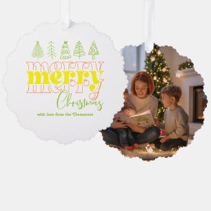 Carte Décorative Gribouillis Rosé Citron Joyeux Noël Souvenir