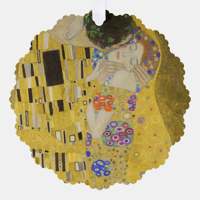 Carte Décorative Gustav Klimt - Le baiser (Recto)