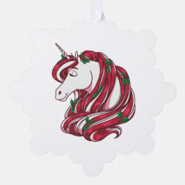 Carte Décorative Holly Berry Unicorn