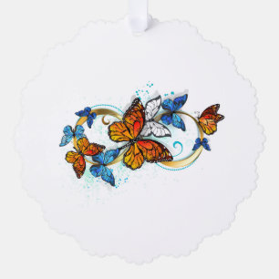 Carte Décorative Infinité de papillons monarques
