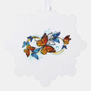 Carte Décorative Infinité de papillons monarques