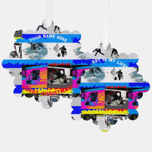 Carte Décorative Joueurs de hockey sur glace