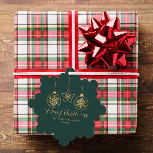 Carte Décorative Joyeux Noël de la société sur mesure Chic Green Go