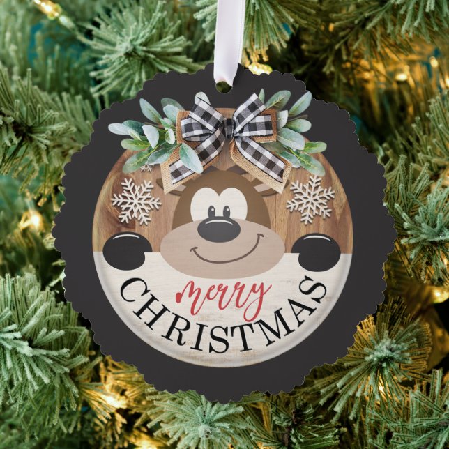 Carte Décorative Joyeux Noël Ours Neige Flèches (Insitu (Arbre))