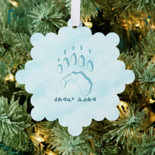 Carte Décorative Kuvianak Innovia - Empreinte de patte de l'ours po