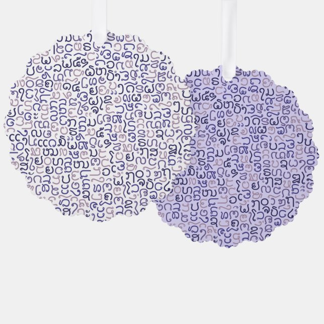 Carte Décorative lao (Recto/Verso)