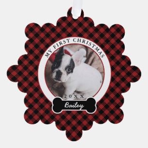 Carte Décorative Le premier Noël du chien