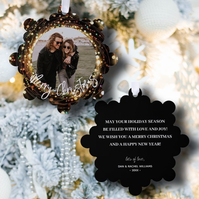 Carte Décorative Light Strands Joyeux Noël Photo (Créateur téléchargé)