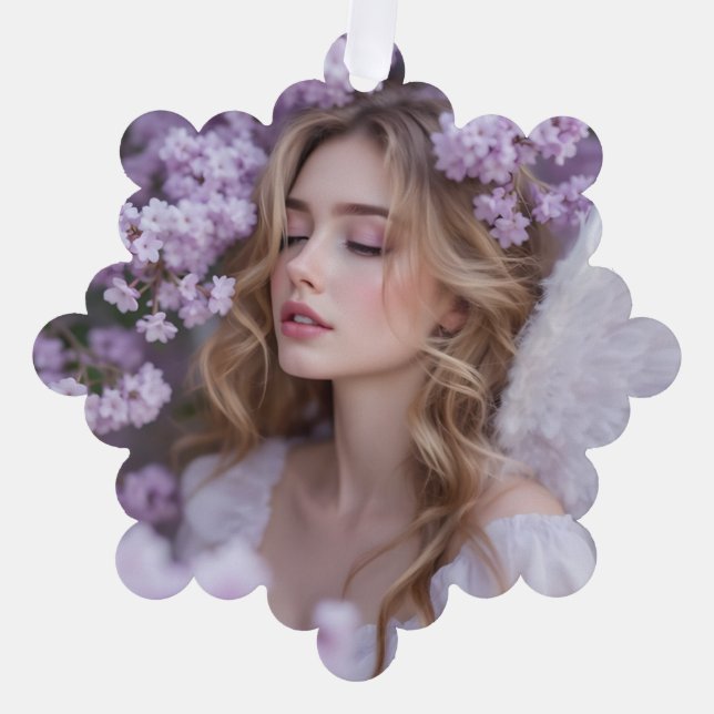 Carte Décorative Lilac Dreams - Serene Spring Angel (Recto)