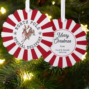 Carte Décorative Livraison spéciale du pôle Nord Rudolph Noël