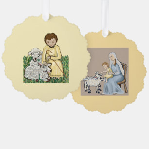 Carte Décorative Marie et Jésus