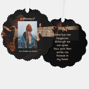 Carte Décorative Mémento musical guitare