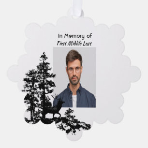 Carte Décorative Mémoire Keepsaké Masculine Cerf