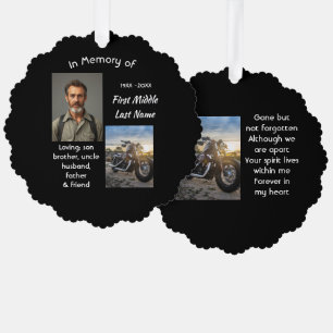 Carte Décorative Mémorial Moto Chopper Souvenir