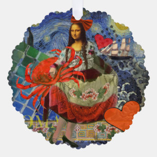 Carte Décorative Mona Lisa Fun Zodiaque Fantaisiste 
