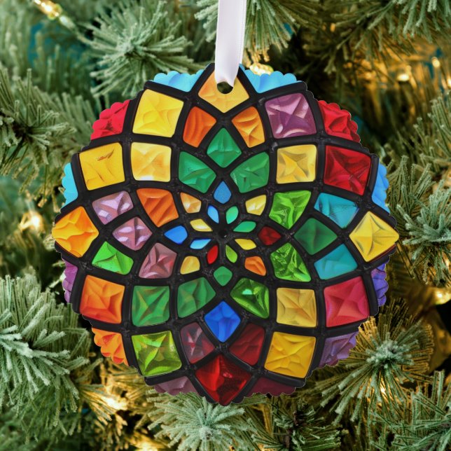 Carte Décorative Motif en verre de Noël (Insitu (Arbre))