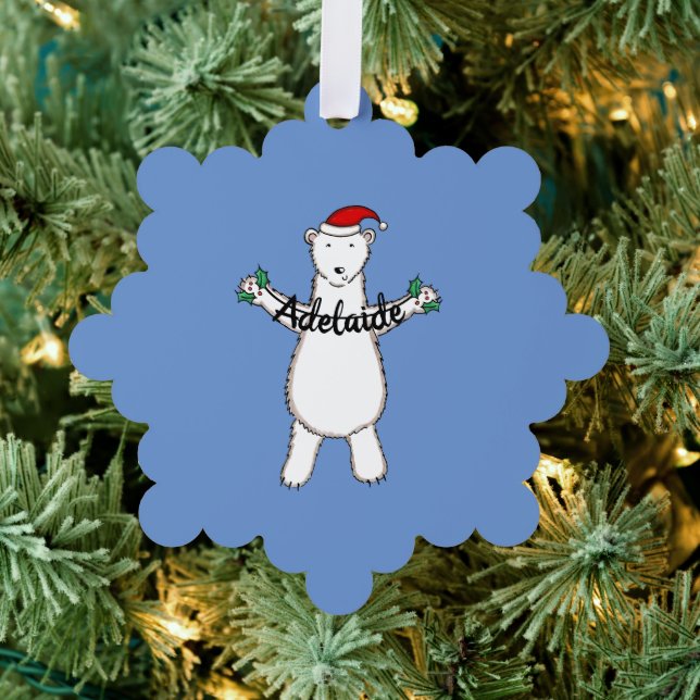 Carte Décorative Noël à l'ours polaire (Insitu (Arbre))
