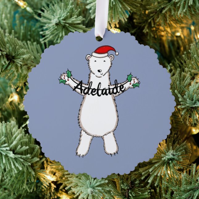 Carte Décorative Noël à l'ours polaire (Insitu (Arbre))