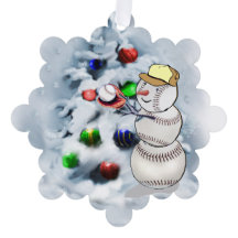 Noël de baseball Snowman