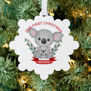 Carte Décorative Noël de la maman et du bébé