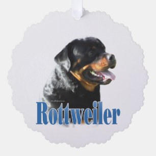 Carte Décorative Nom Rottweiler