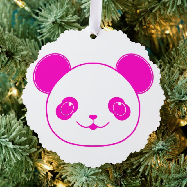 Carte Décorative Ours rose Kawaii Panda (Insitu (Arbre))