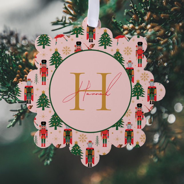 Carte Décorative Papier d'enveloppement de Noël rose pâle (Créateur téléchargé)