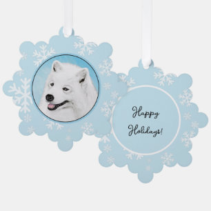 Carte Décorative Peinture Samoyed - Cute Original Chien Art