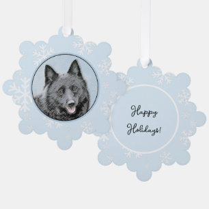 Carte Décorative Peinture Schipperke - Cute Original Chien Art