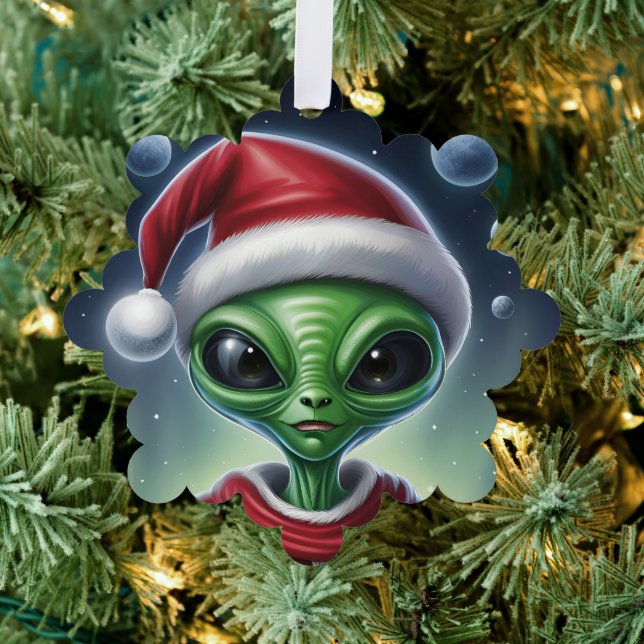 Carte Décorative Père Noël Alien (Insitu (Arbre))