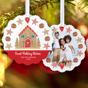 Carte Décorative Photo Cute Gingerbread Sweet Holiday Wives Rustic