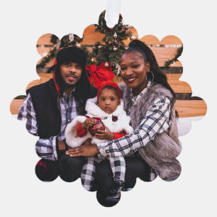 Carte Décorative Photo de famille personnalisée Noël