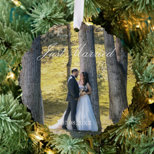 Carte Décorative Photo juste mariée (Insitu (Arbre))