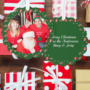 Carte Décorative Photo Noël Père Noël Noms du Sucre de canne Livre