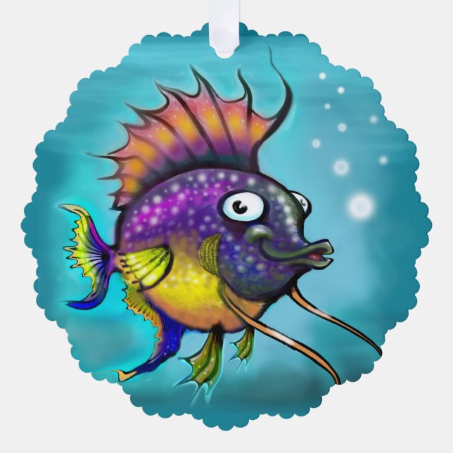 Carte Décorative Poisson arc-en-ciel (Recto)