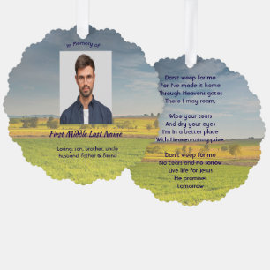 Carte Décorative Prairie agricole de souvenir chrétien