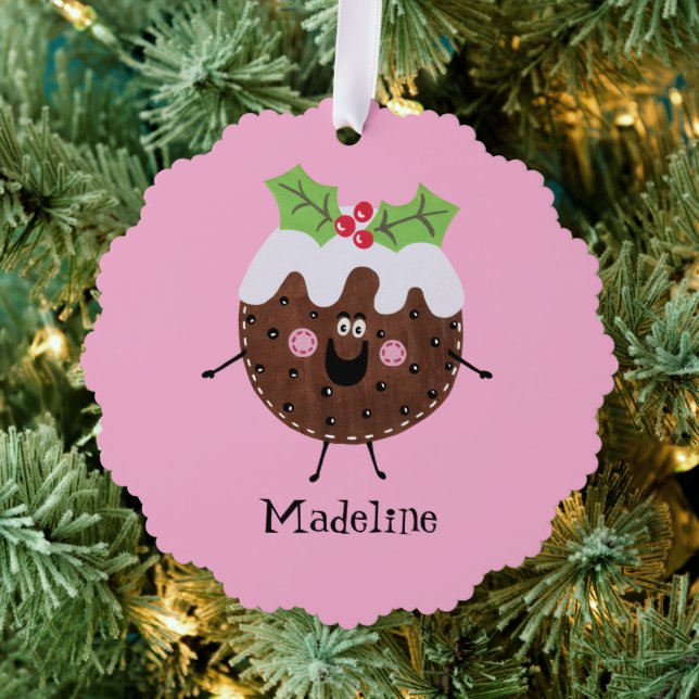 Carte Décorative Pudding de Noël personnalisé (Insitu (Arbre))