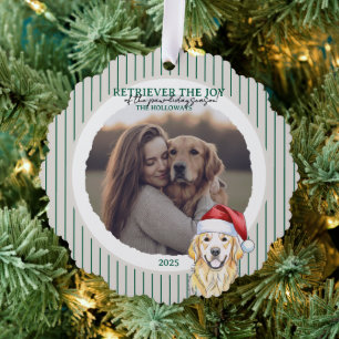 Carte Décorative Pun de vacances aquarelle Golden Retriever