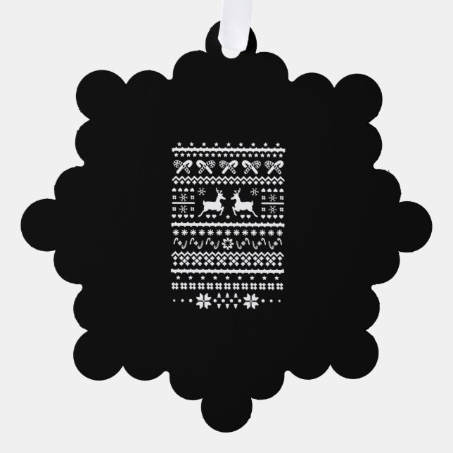 Carte Décorative rennes de noël (Recto)