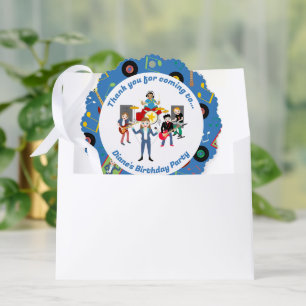Carte Décorative Rock Star Girl Band Anniversaire