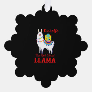 Carte Décorative Rodolfo La Llama Nosée Rouge