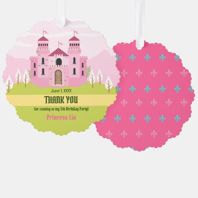 Carte Décorative Royal Princess Girl Birthday Party (Recto/Verso)