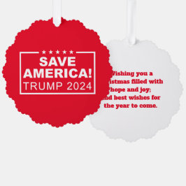 Carte Décorative Sauvez l'Amérique Trump 2024