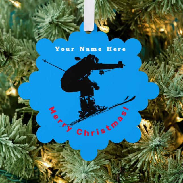 Carte Décorative Ski - Ski de descente (Insitu (Arbre))