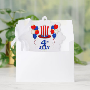 Carte Décorative SlipperyJoe's fête de l'indépendance du 4 juillet