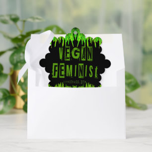 Carte Décorative SlipperyJoe's veganisme féministe attention-grabbi