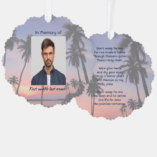 Carte Décorative Souvenir commémoratif chrétien Océan Plage tropica
