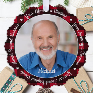 Carte Décorative Souvenir Garde Rouge Plaid 2 Photo Mémorial