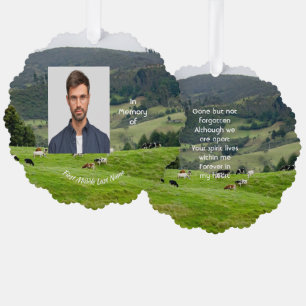 Carte Décorative Souvenir mémorial de la ferme bovine paysage